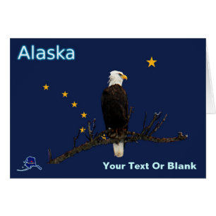 Alaska Eagle And Flag