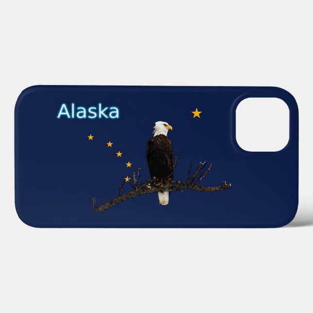 Alaska Eagle And Flag Case-Mate iPhone Case (Back (Horizontal))