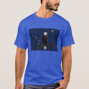 Alaska Eagle And Flag T-Shirt