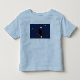 Alaska Eagle And Flag Toddler T-Shirt