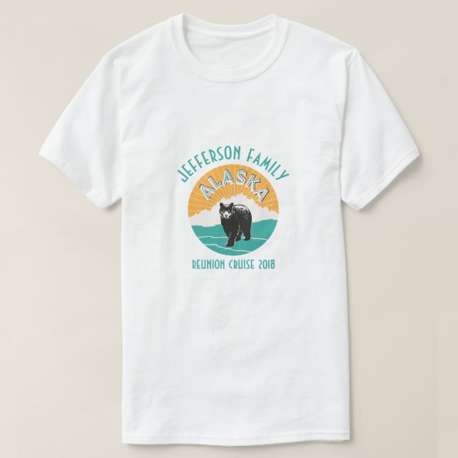 Alaska family reunion cruise T-Shirt (Design Front)