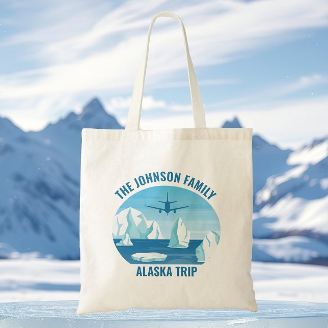 Alaska Family Trip Custom Glacier Tote Bag (Creator Uploaded)