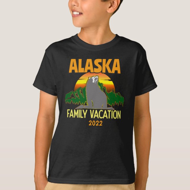 Alaska Family Vacation Cruise Group Matching  T-Shirt (Front)