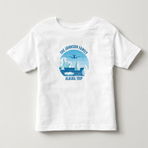 Alaska Family Vacation Custom Cool Glacier Toddler T-Shirt
