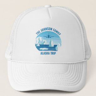 Alaska Family Vacation Personalized Glacier Trucker Hat