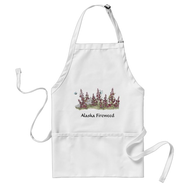 Alaska Fireweed & Butterfly Garden Apron (Front)