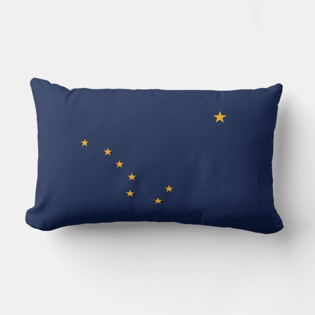 Alaska Flag American MoJo Pillow (Front)
