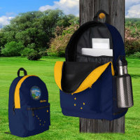 Alaska Flag Backpack, USA & Alaska Bag,