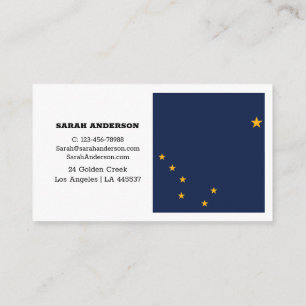 Alaska Flag Elegant Business Cards / USA