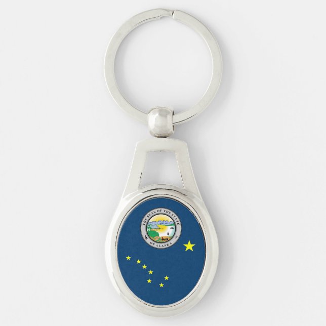 Alaska flag key ring (Front)
