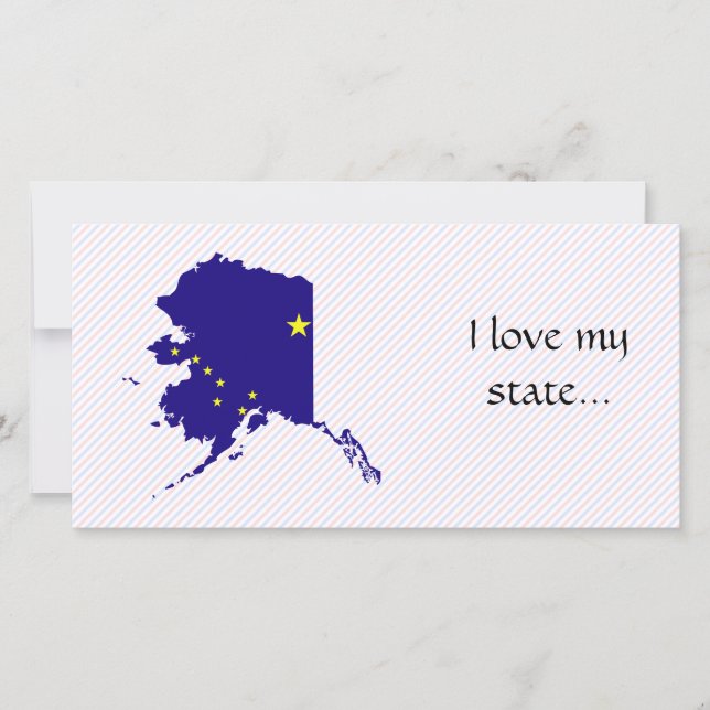 Alaska Flag Map (Front)