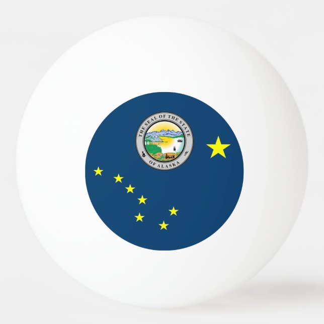 Alaska flag ping pong ball (Front)
