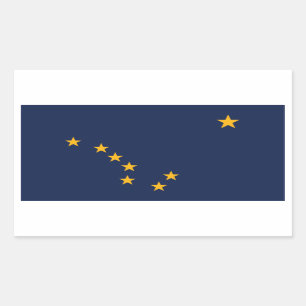 Alaska Flag Rectangular Sticker