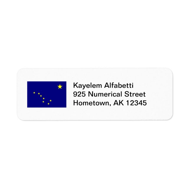 Alaska Flag Return Address Label (Front)