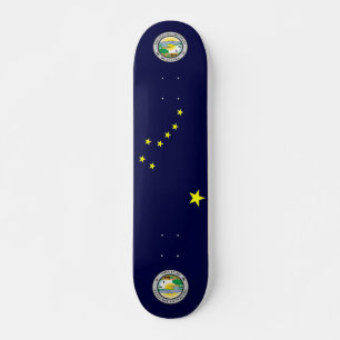 Alaska flag skateboard