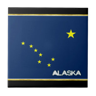 Alaska flag tile