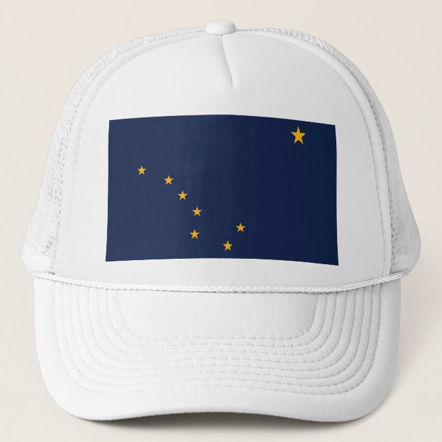ALASKA FLAG TRUCKER HAT (Front)