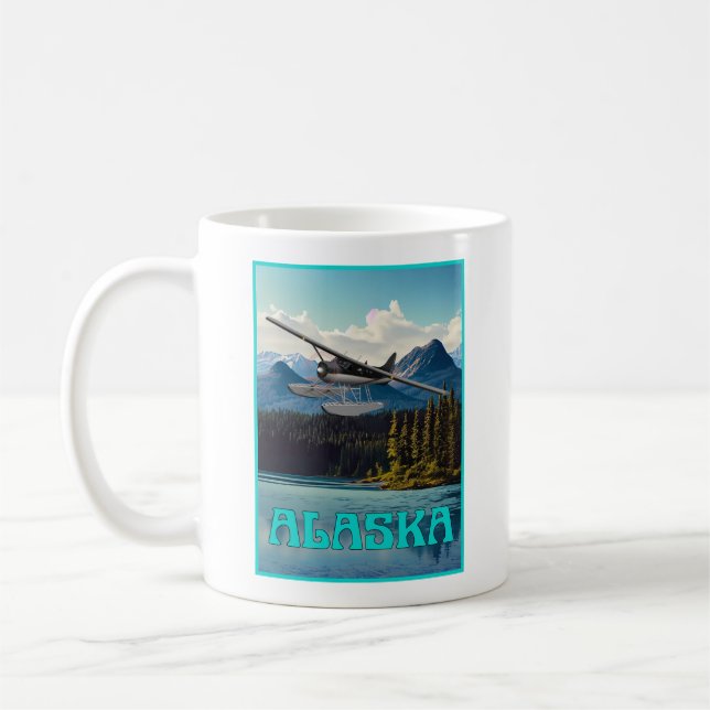 Alaska float plane coffee mug (Left)