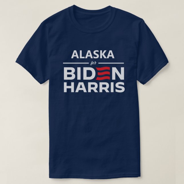 Alaska for Biden Harris T-Shirt (Design Front)