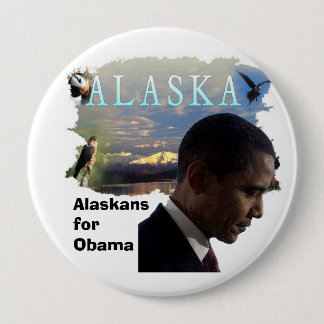 Alaska for Obama 10 Cm Round Badge