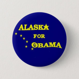 ALASKA FOR OBAMA Button