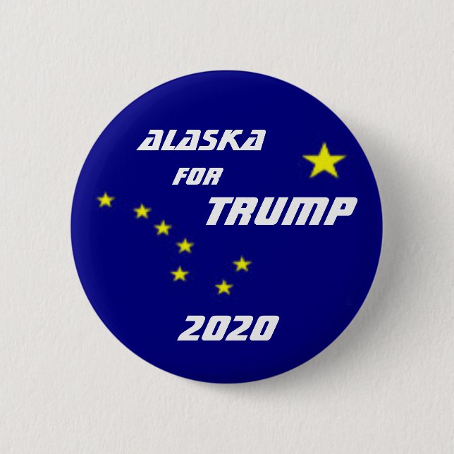 Alaska for Trump 2020 6 Cm Round Badge (Front)