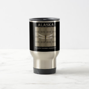 Alaska Four Spot Skimmer Dragonfly Travel Mug