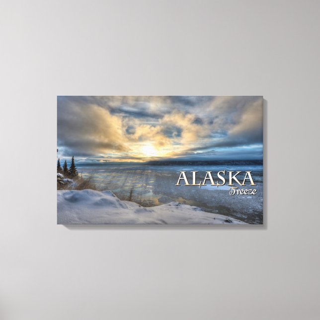 Alaska Freeze Canvas Print (Front)