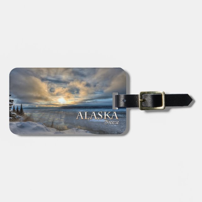 Alaska Freeze Luggage Tag (Front Horizontal)