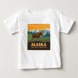 Alaska   Frontier Moose Baby T-Shirt