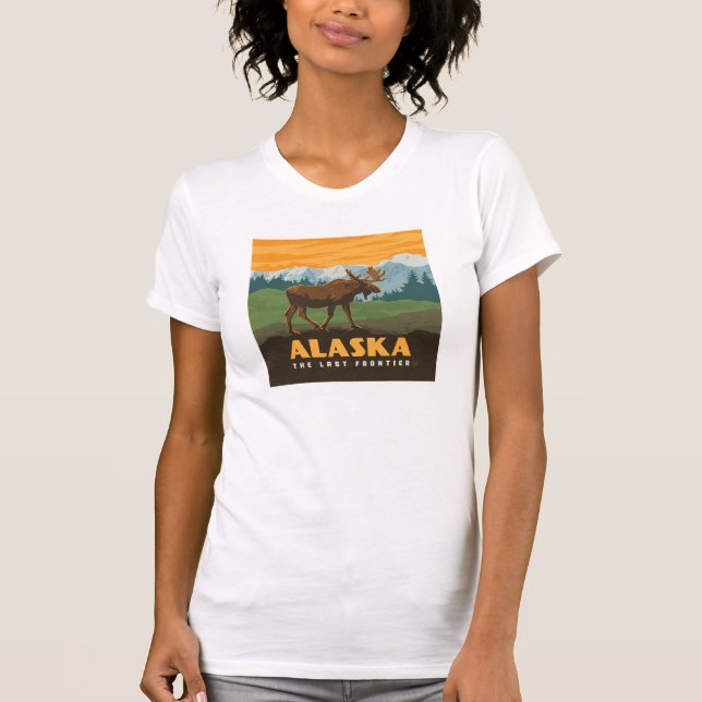 Alaska | Frontier Moose T-Shirt (Front)