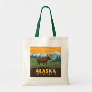 Alaska   Frontier Moose Tote Bag