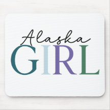 “Alaska Girl” Colourful Typography