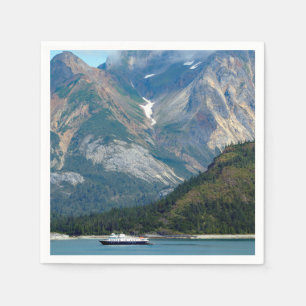 Alaska Glacier Bay Boat Photo Napkin