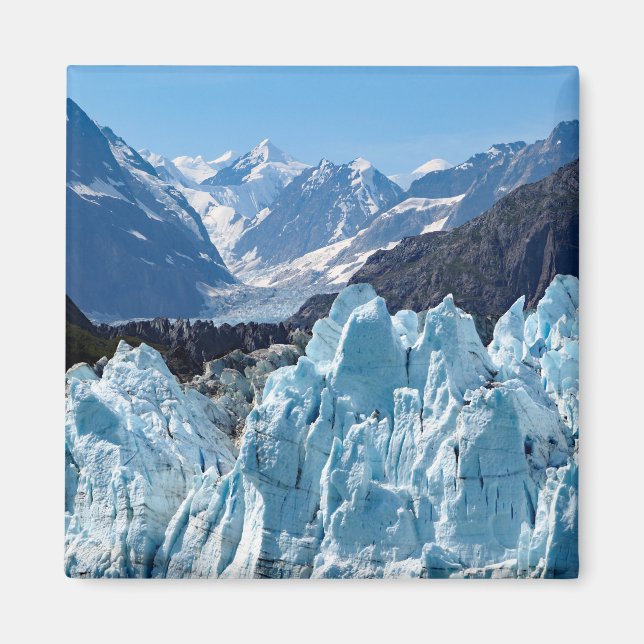 Alaska Glacier Bay Landscape Photo Magnet (Front)