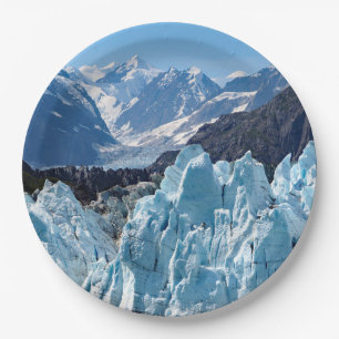 Alaska Glacier Bay Landscape Photo Paper Plate