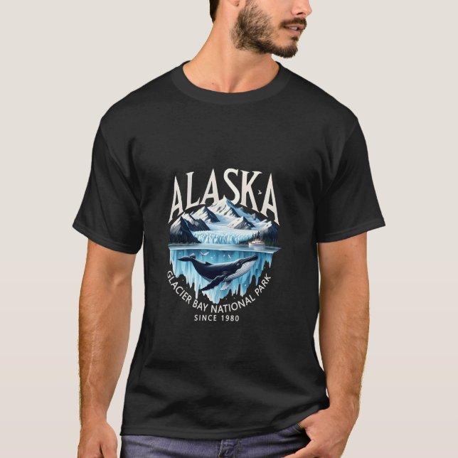 Alaska Glacier Bay National Park Sine 1980 Alaska  T-Shirt (Front)