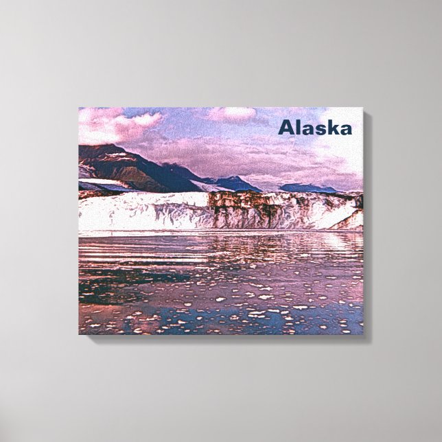 Alaska Glacier Canvas Print (Front)