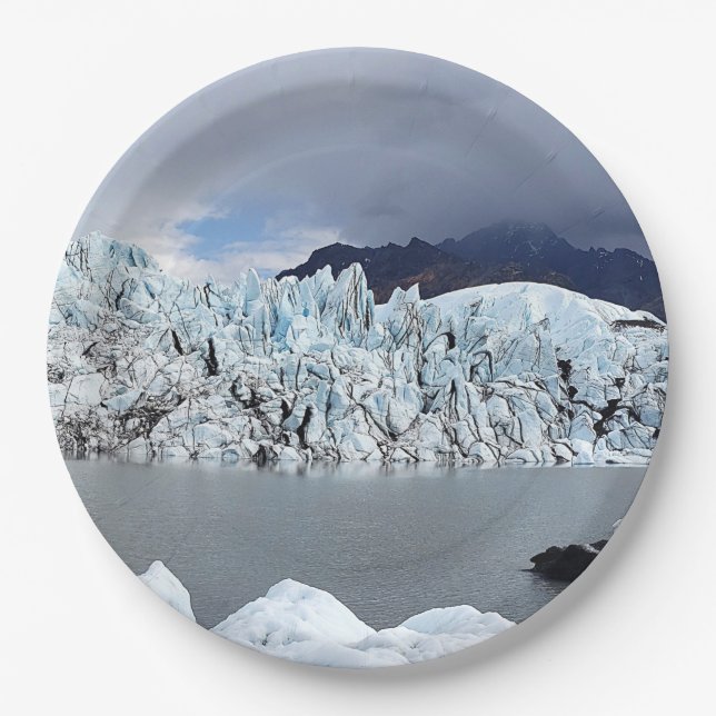 Alaska - Glacier Paper Plate (Front)