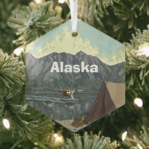Alaska Glass Tree Decoration