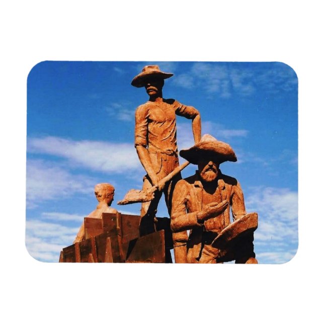 Alaska Gold Mining Miners Gold Rush Photo Designed Magnet (Horizontal)