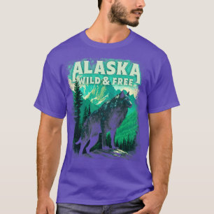 Alaska grey wolf TShirt