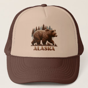 Alaska Grizzly Bear Trucker Hat