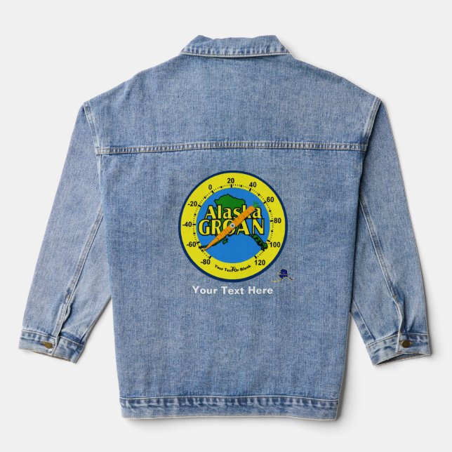 Alaska Groan Thermometer Denim Jacket (Back)