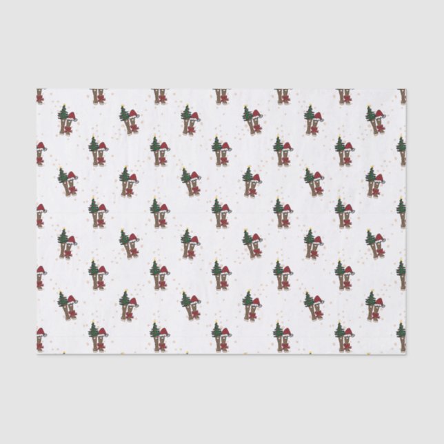 Alaska Holiday Boots Tissue Paper (Front)