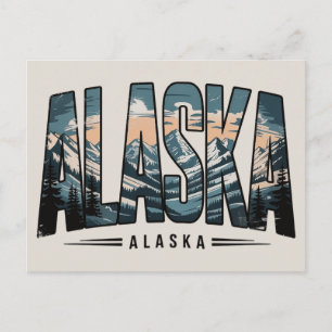 Alaska  holiday postcard