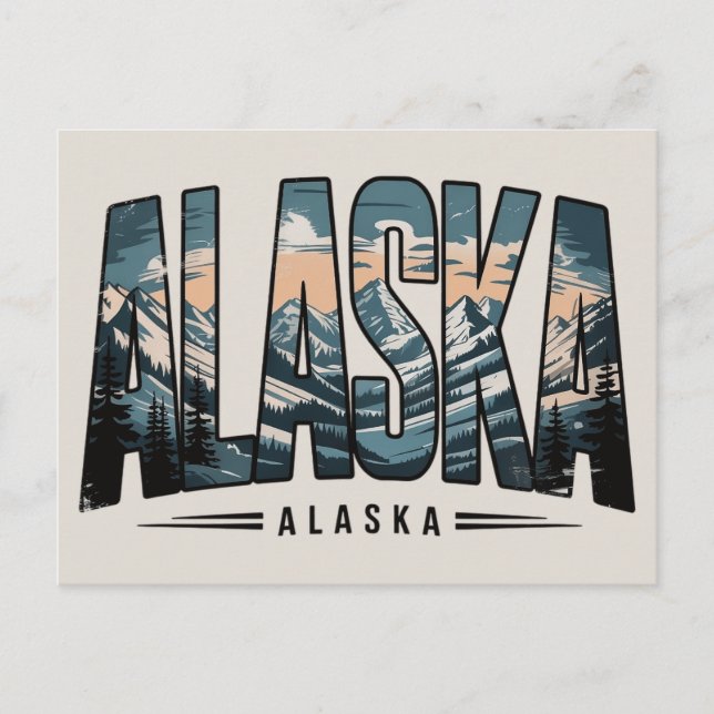 Alaska  holiday postcard (Front)