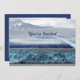 Alaska Hubbard Glacier Photo Birthday Invitation