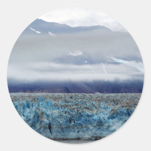 Alaska Hubbard Glacier Photo Classic Round Sticker
