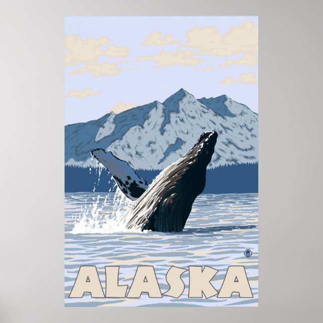 Alaska - Humpback Whale Poster (Front)